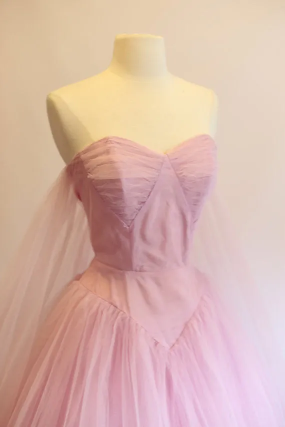 1950s Vintage Homecoming Dress Pink Homecoming Dress