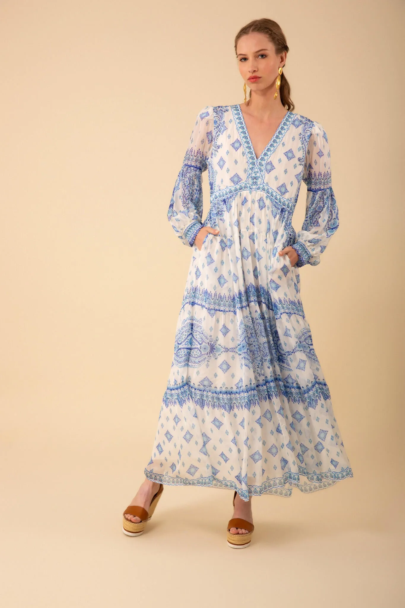 Alaia Maxi Dress - Blue