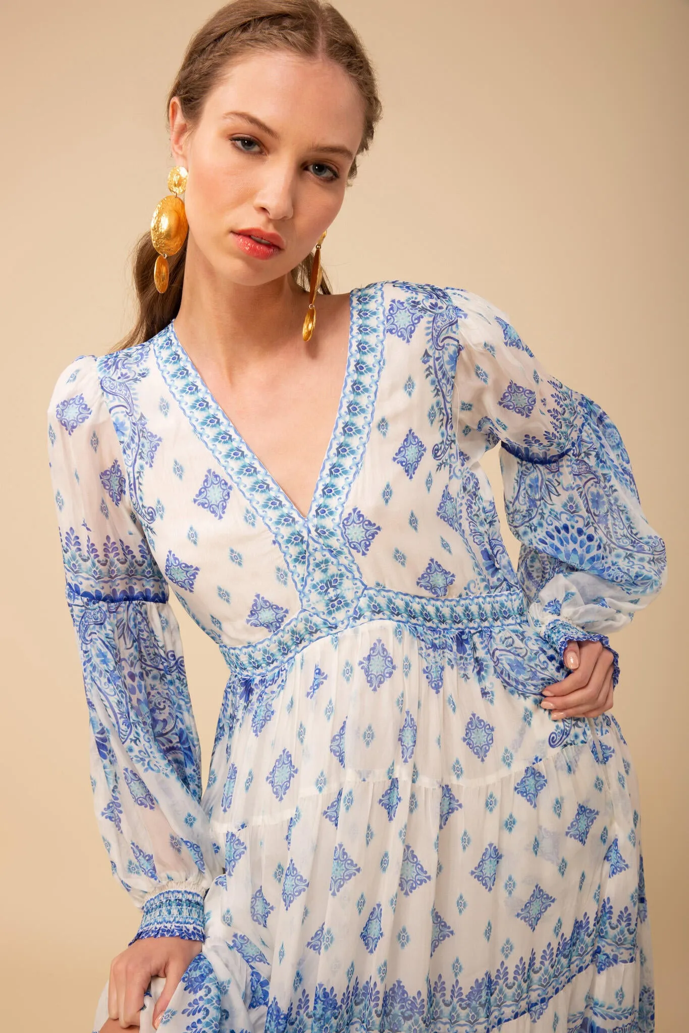 Alaia Maxi Dress - Blue