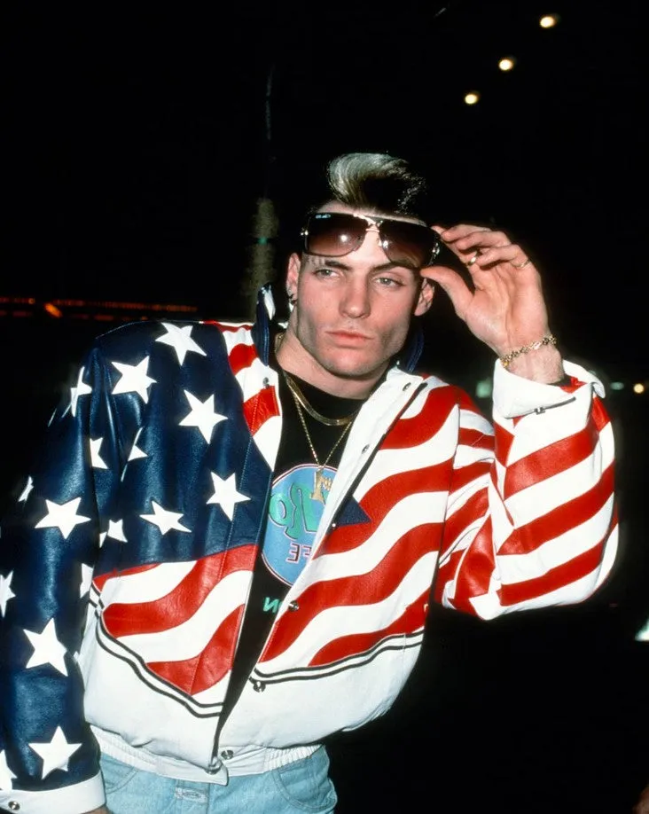American Flag Vanilla Ice Leather Jacket