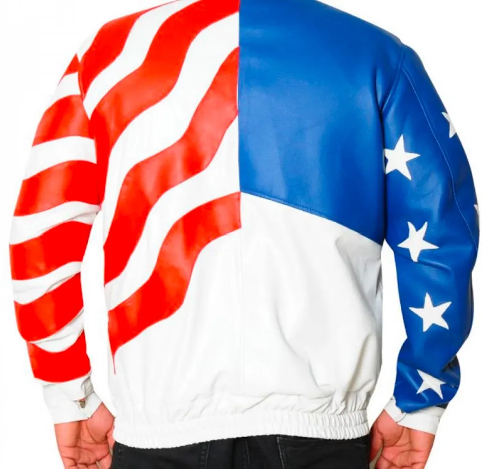 American Flag Vanilla Ice Leather Jacket