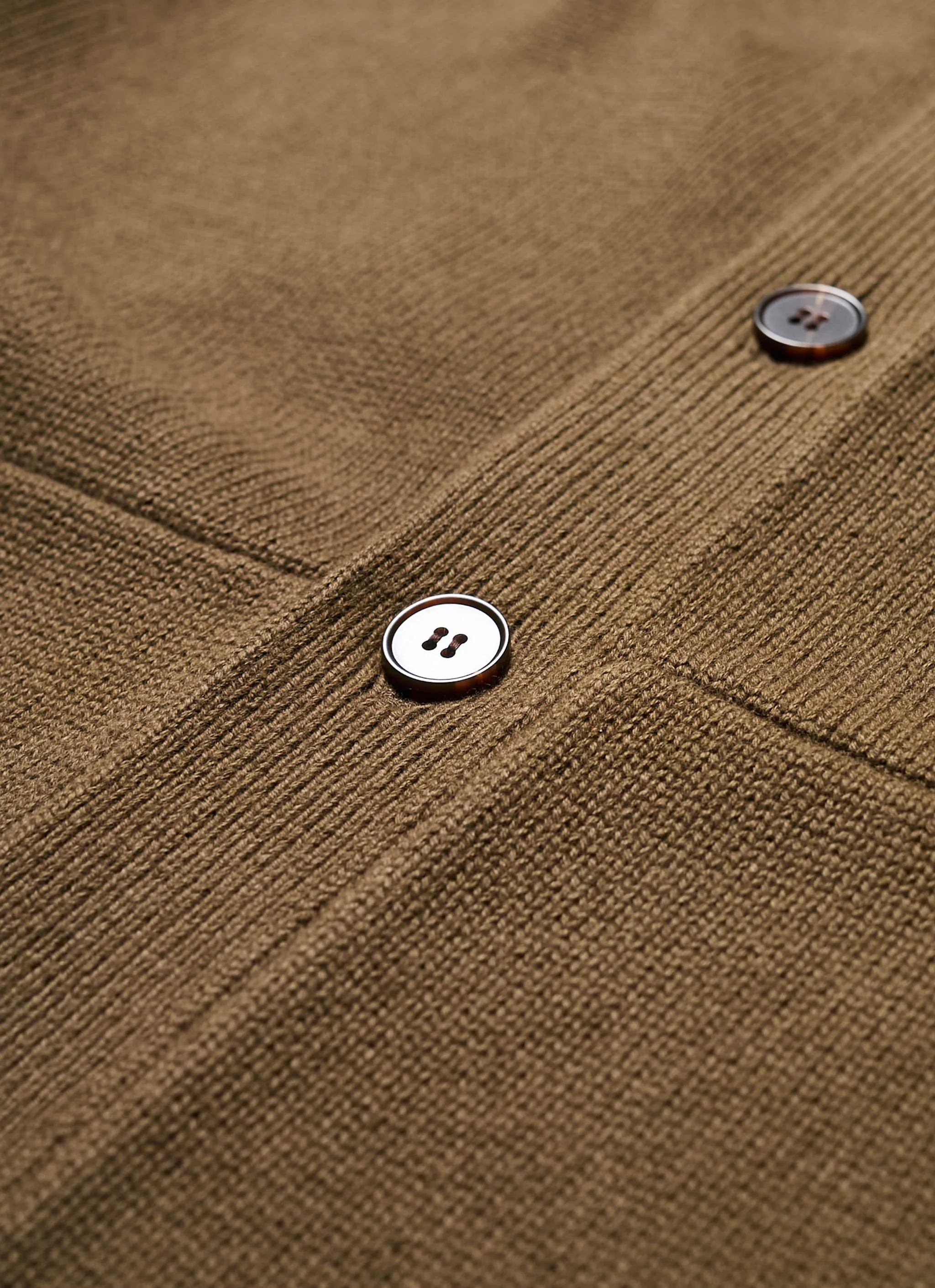 Anvil Collar Cardigan Olive
