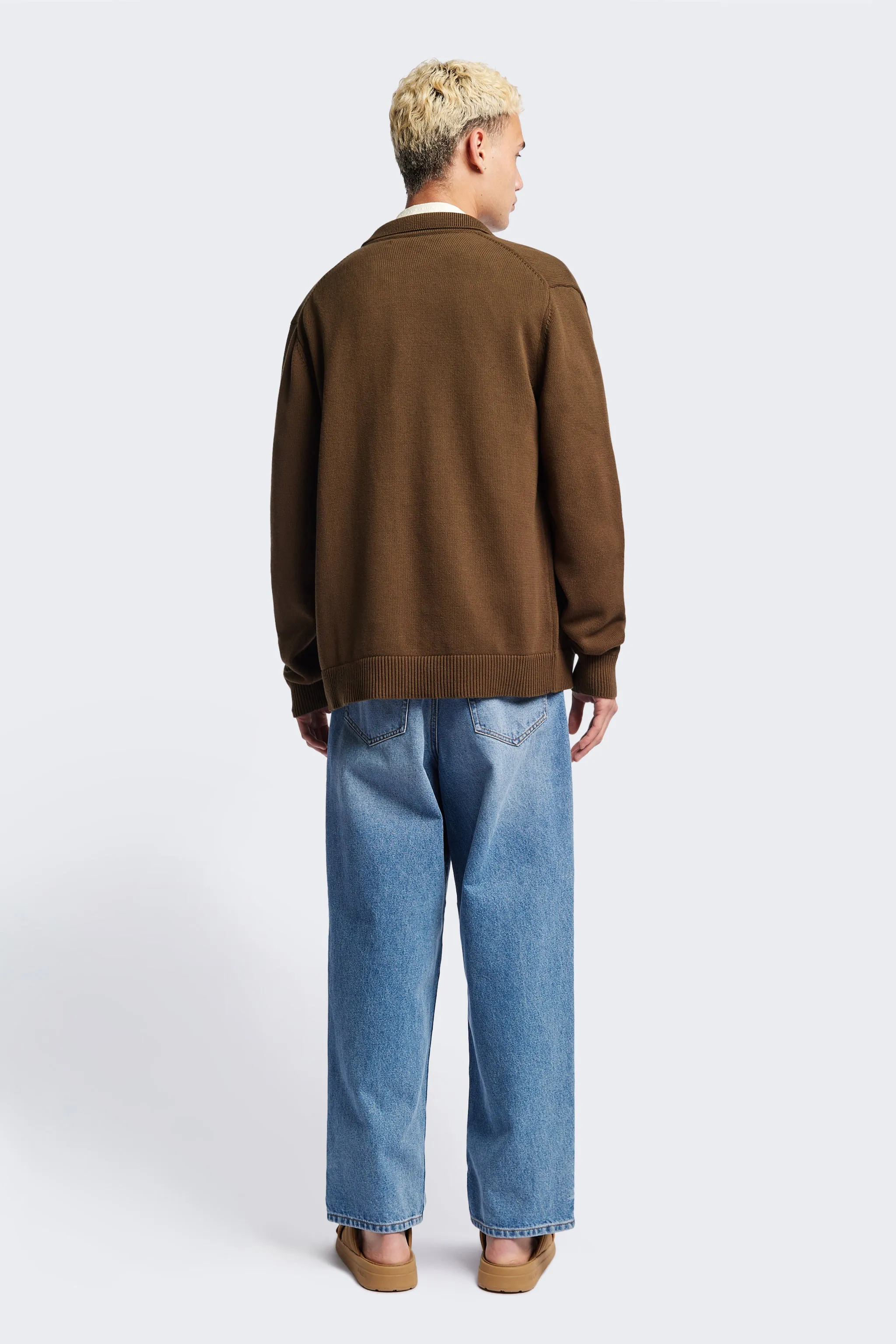 Anvil Collar Cardigan Olive