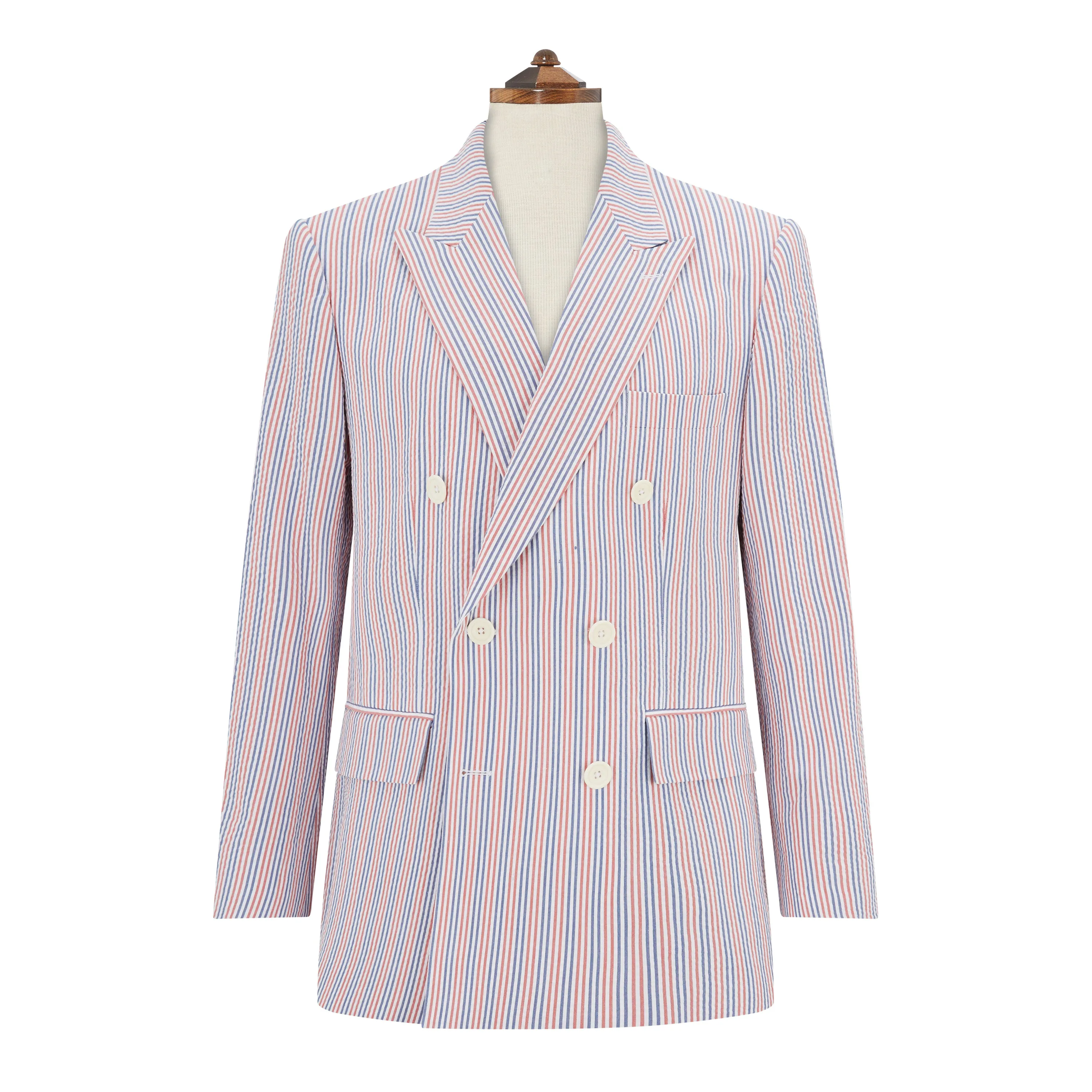 Baylen Blue Red Seersucker Jacket