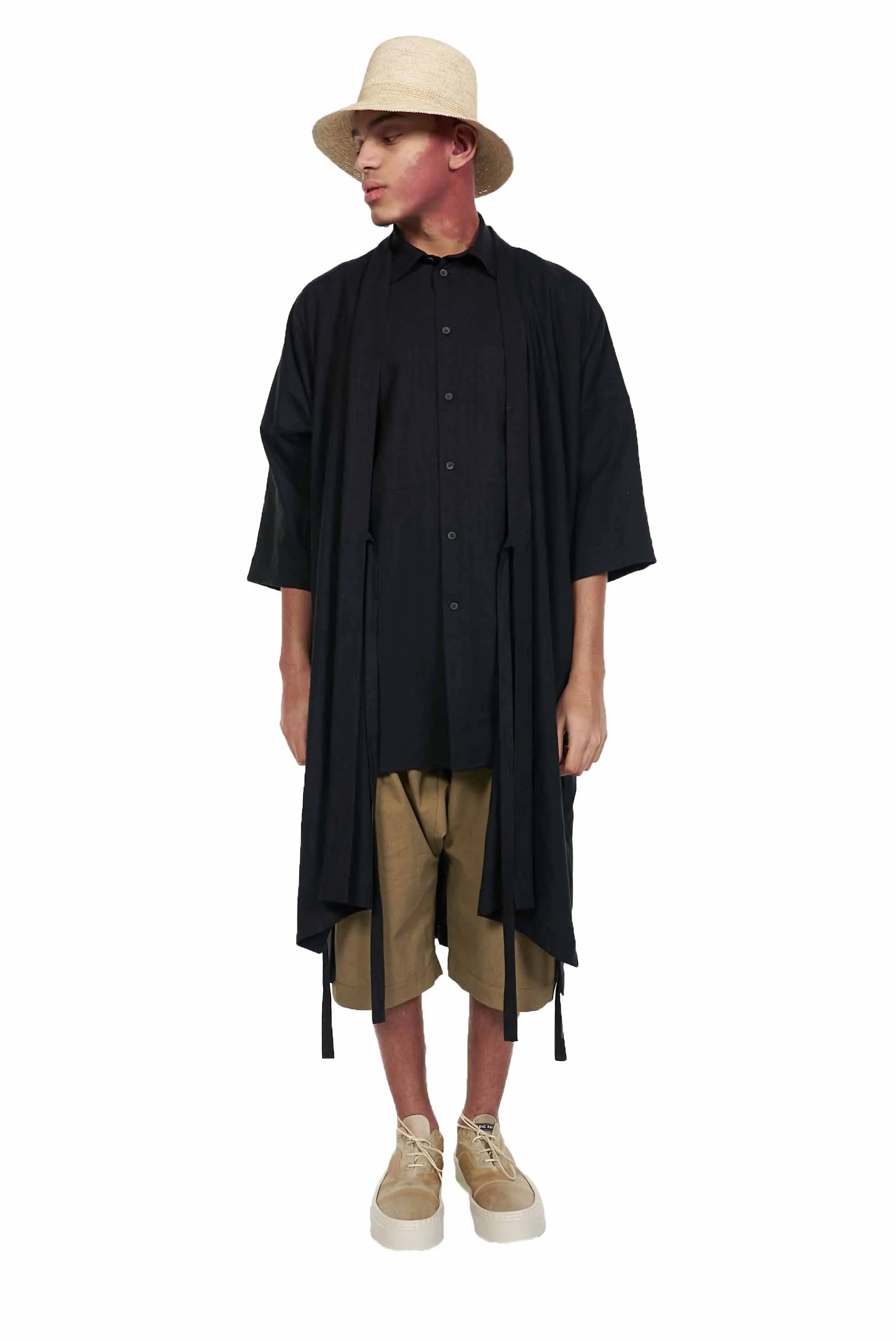 Black Kimono Robe