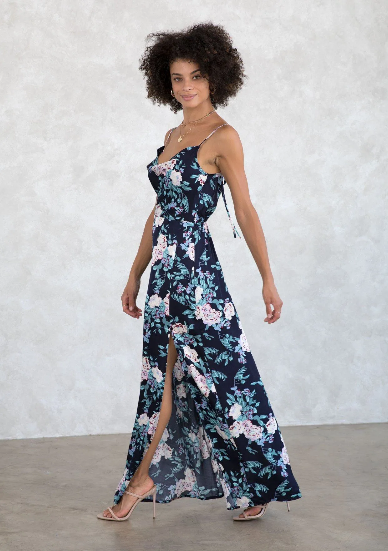 Bloom Cowlneck Maxi Dress
