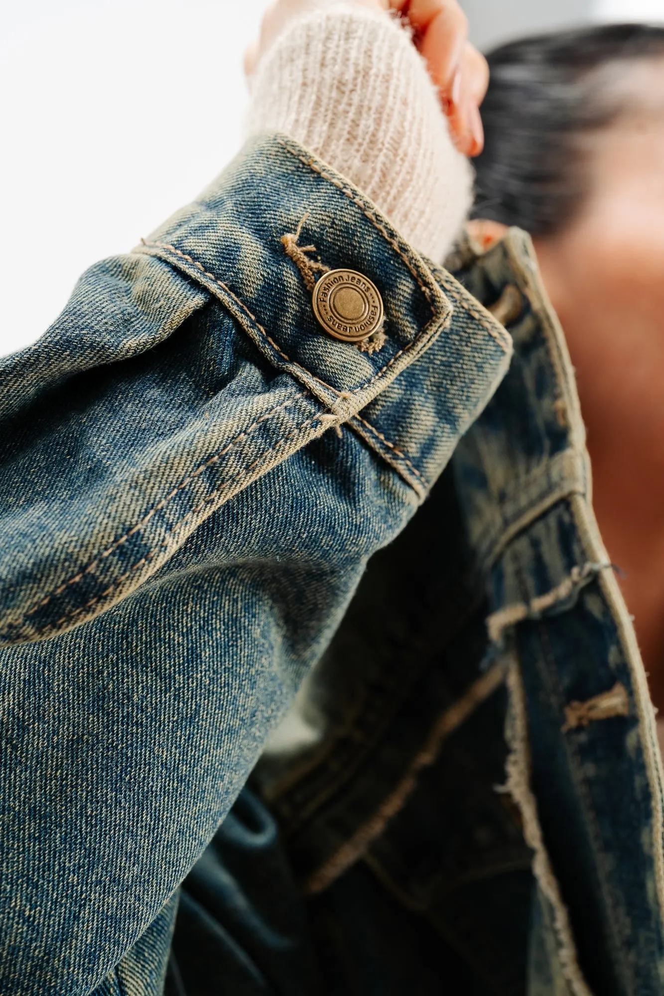 Blue Patch Pocket Denim Jacket