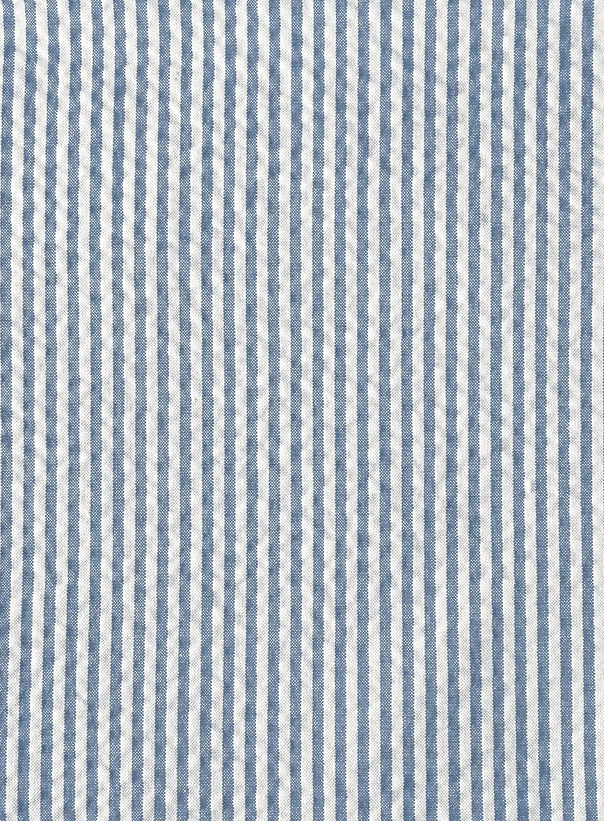 Blue Seersucker Jacket