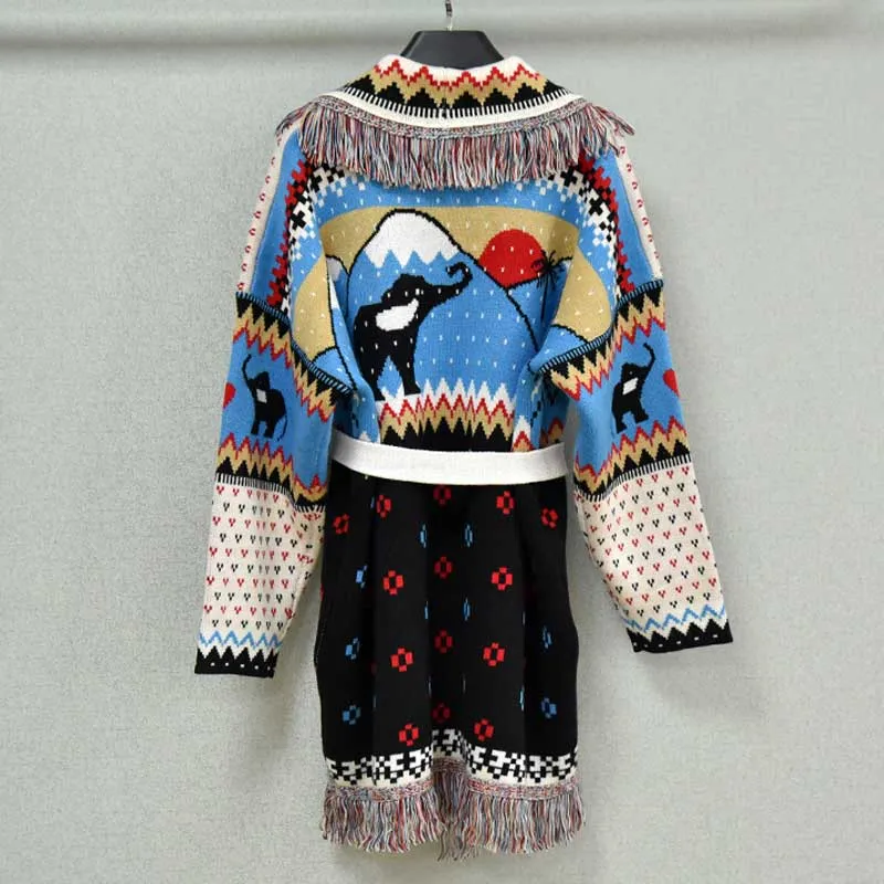 Boho Top - Cashmere cardi w/ Fringe