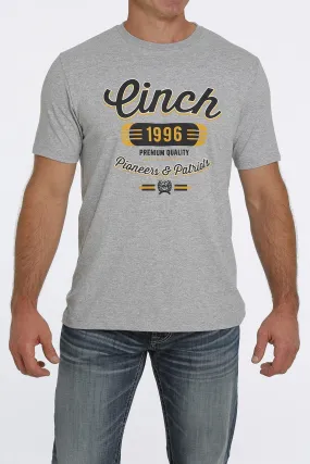 Cinch Mens Pioneers and Patriots Tee - Heather Grey - MTT1690511