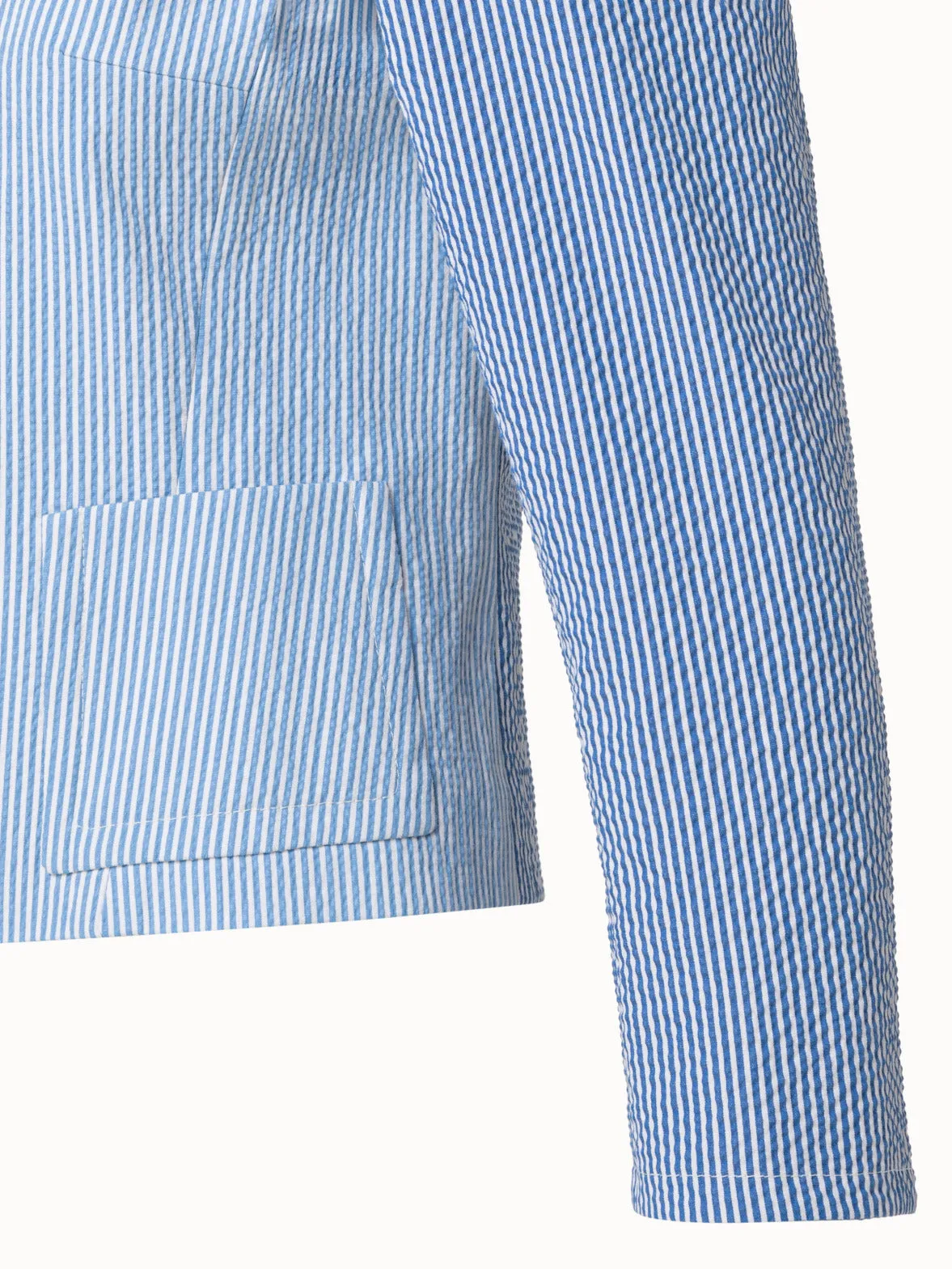 Cotton Stretch Seersucker Jacket