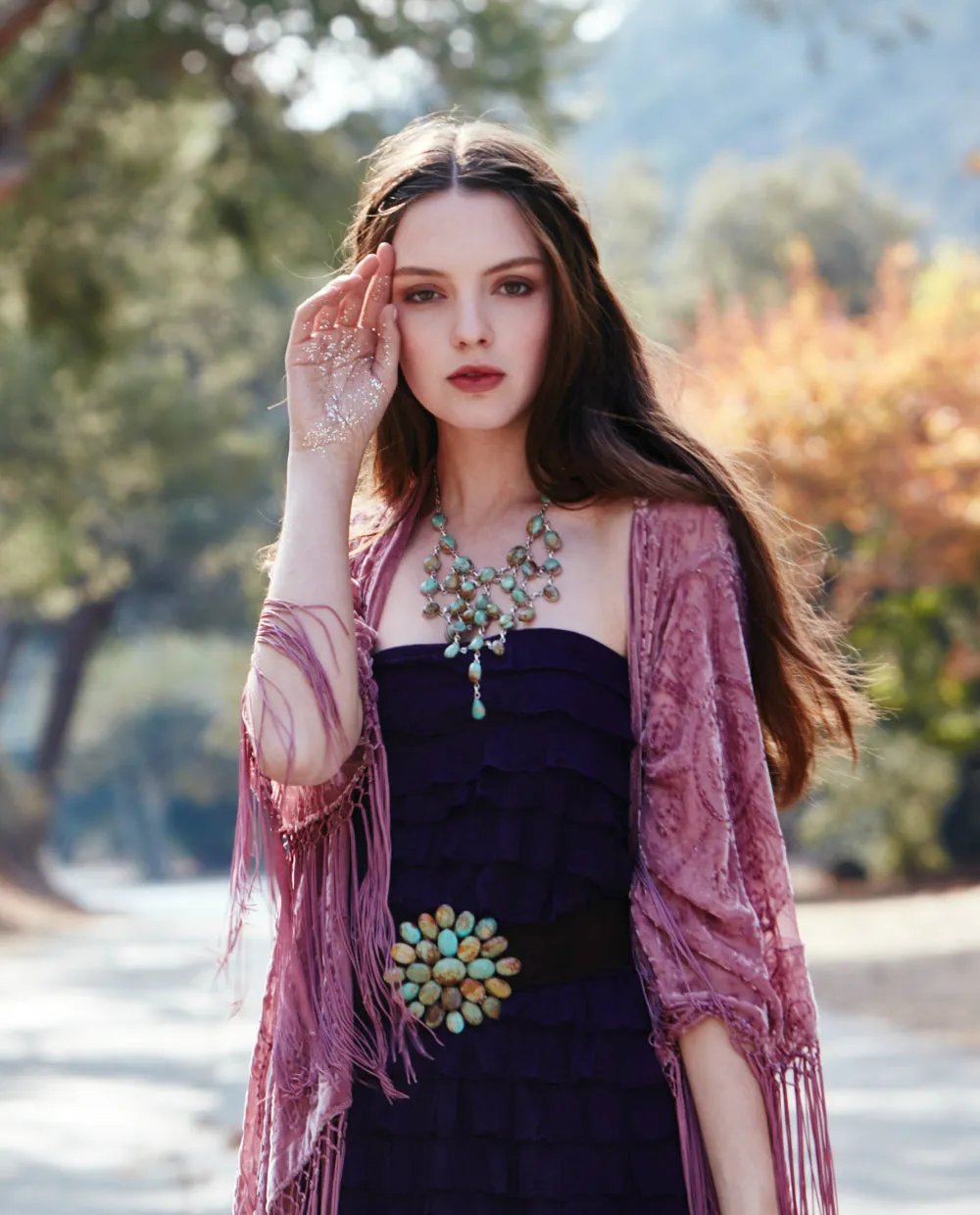 CRIMSON AND CLOVER SHORT KIMONO
