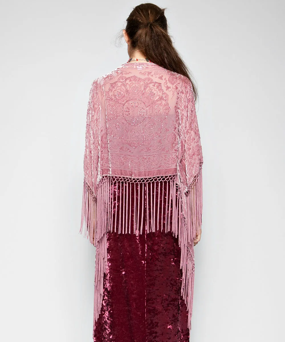 CRIMSON AND CLOVER SHORT KIMONO