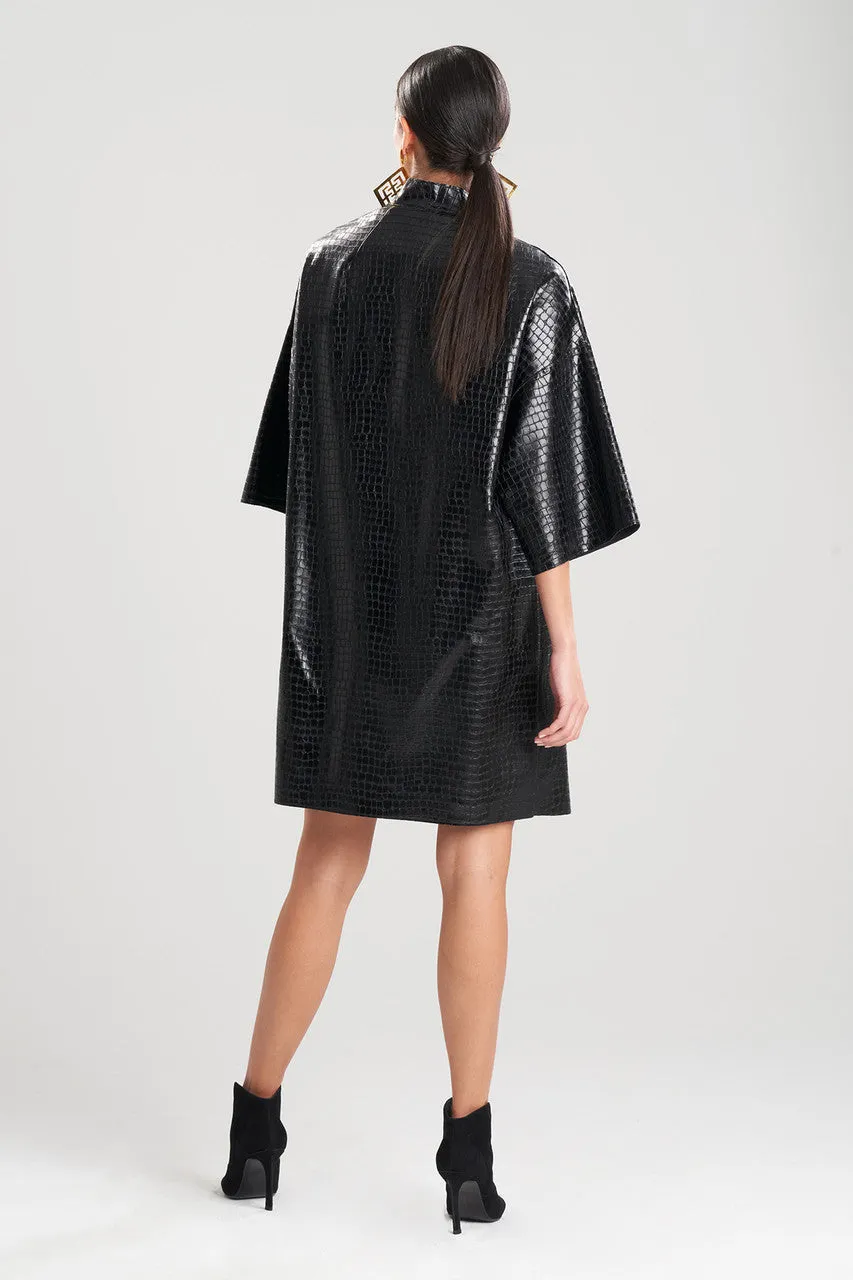 Croc Vegan Leather Kimono Topper