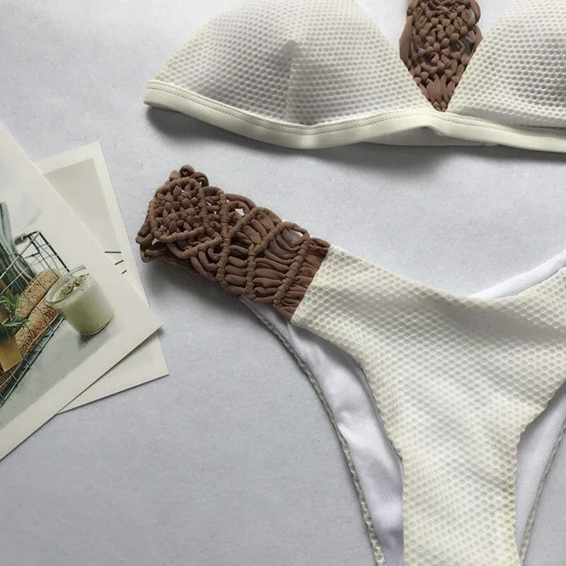 Crochet Triangle Bikini Set