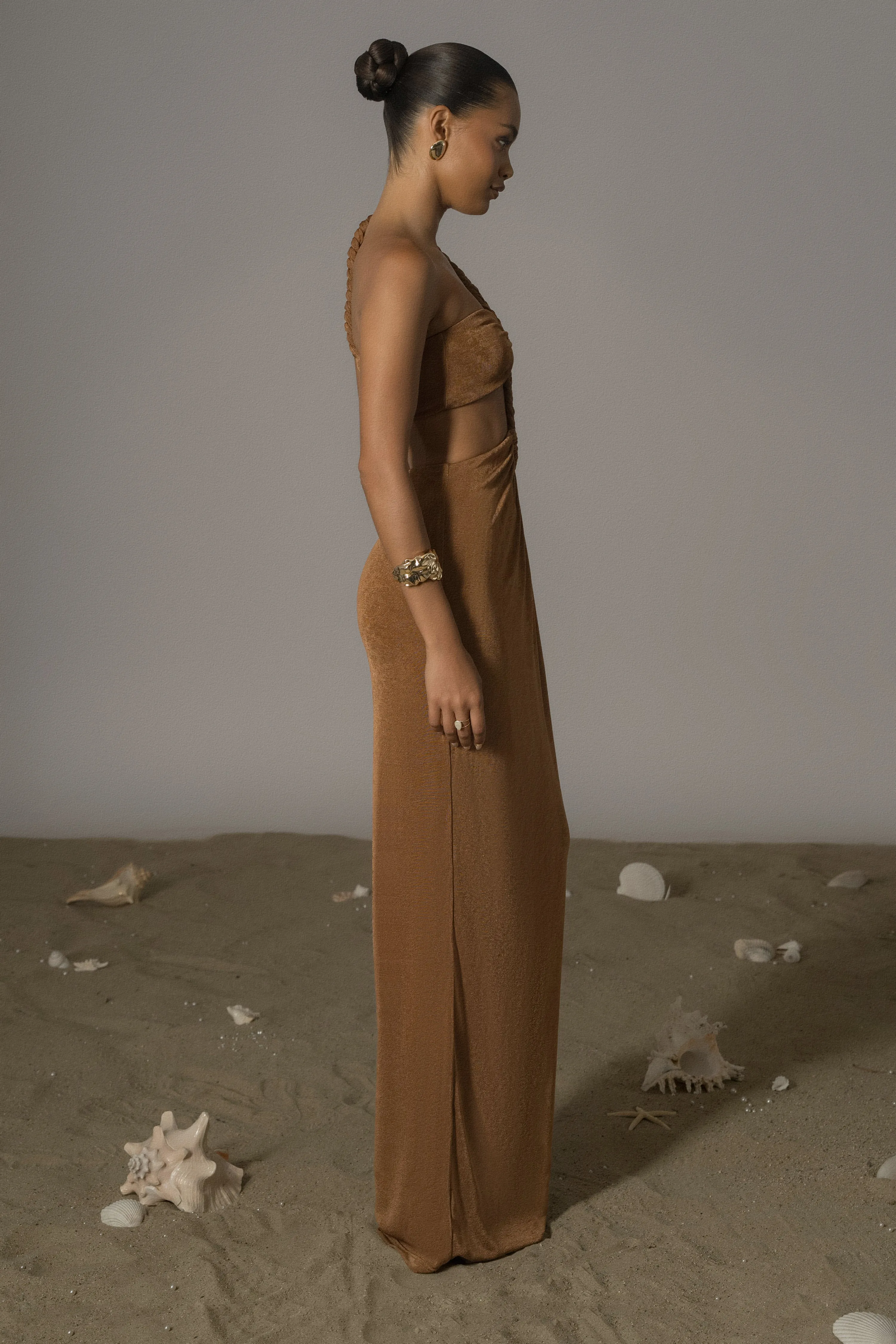 Ema One Shoulder Maxi Dress