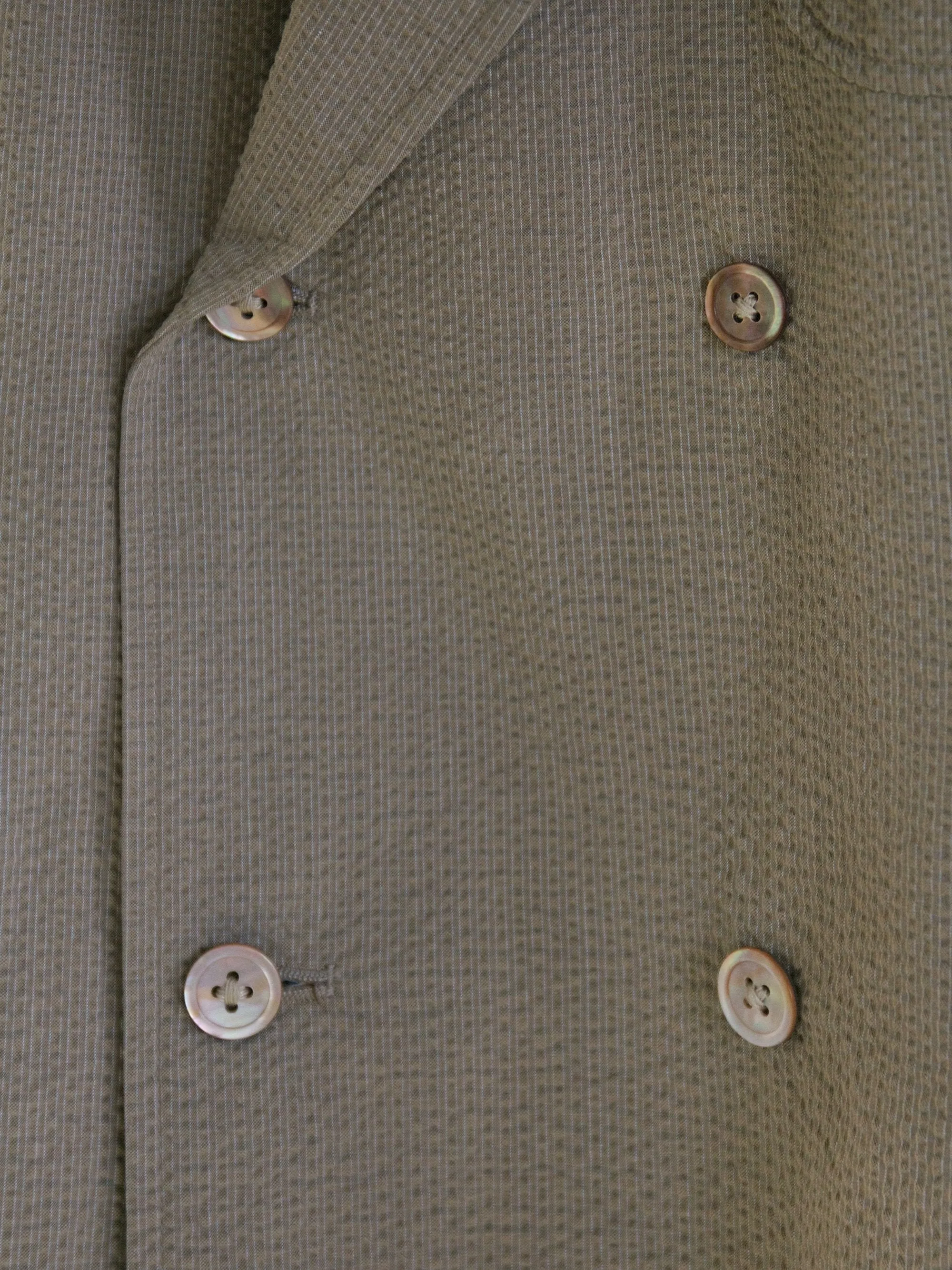 Fieldwrap Double-Breasted Jacket - Beige x Gray