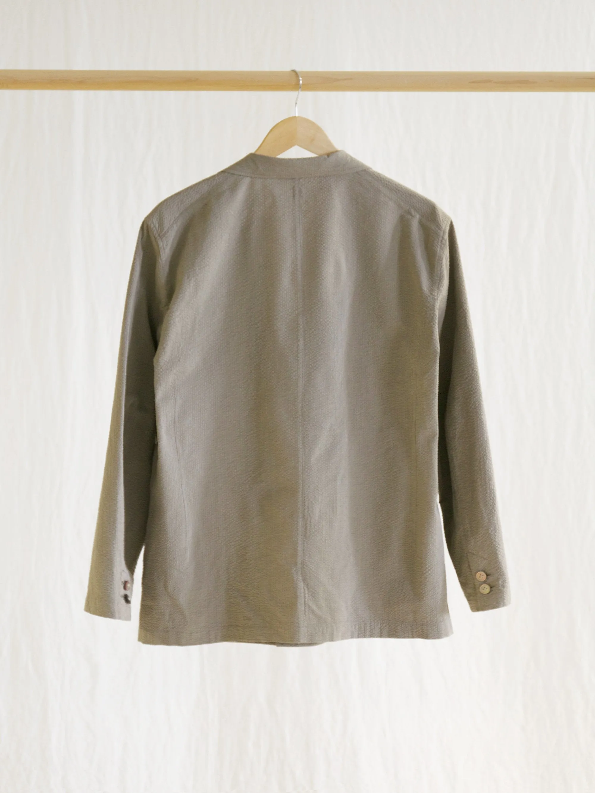 Fieldwrap Double-Breasted Jacket - Beige x Gray