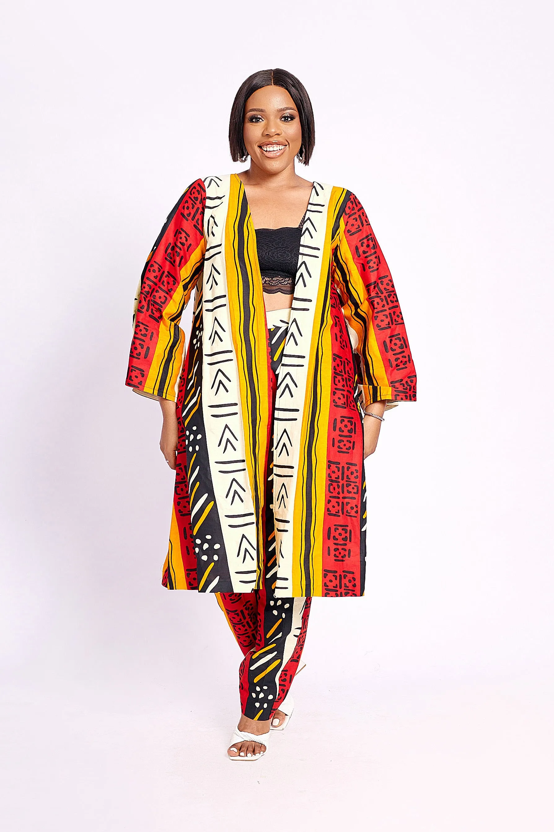 FOLAMI AFRICAN PRINT KIMONO
