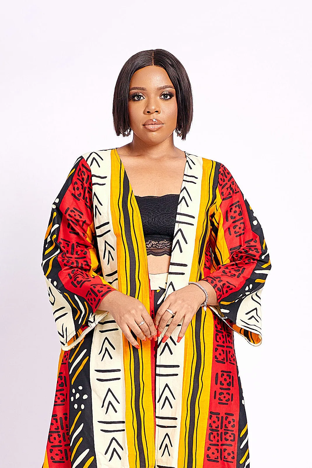 FOLAMI AFRICAN PRINT KIMONO