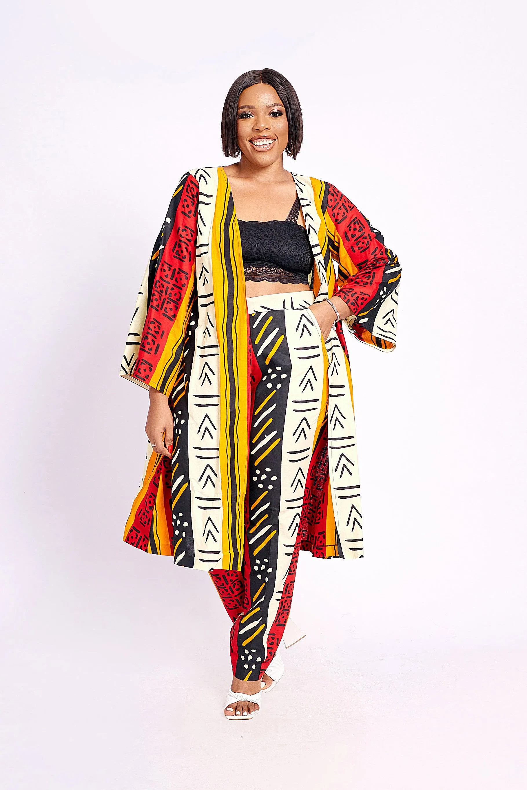 FOLAMI AFRICAN PRINT KIMONO