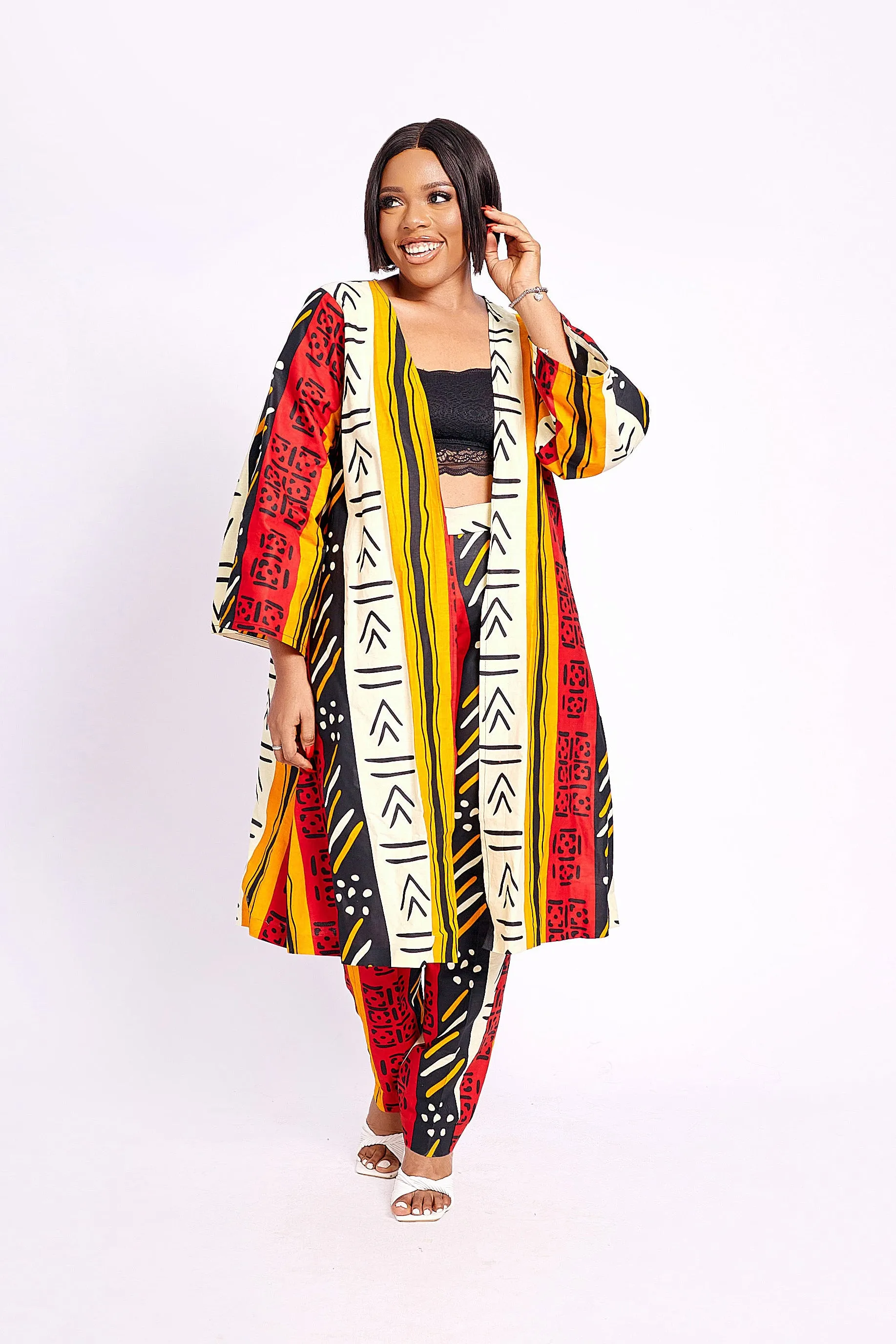 FOLAMI AFRICAN PRINT KIMONO