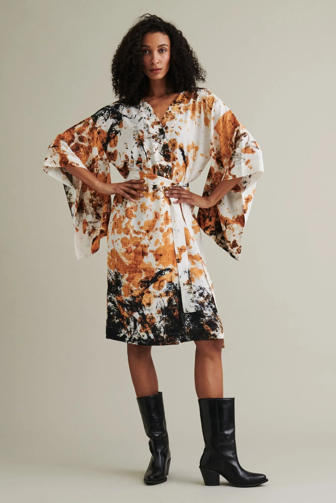 Framtiden Kimono Long Orange