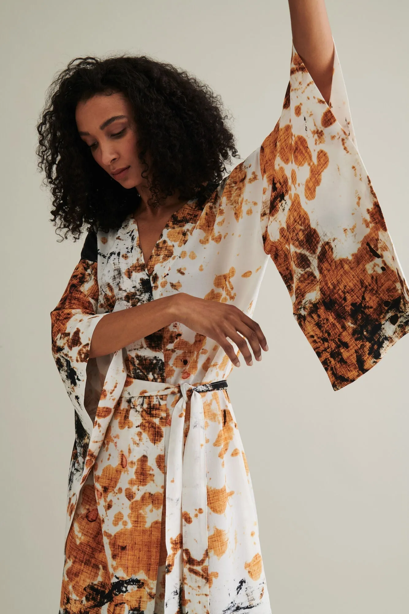 Framtiden Kimono Long Orange