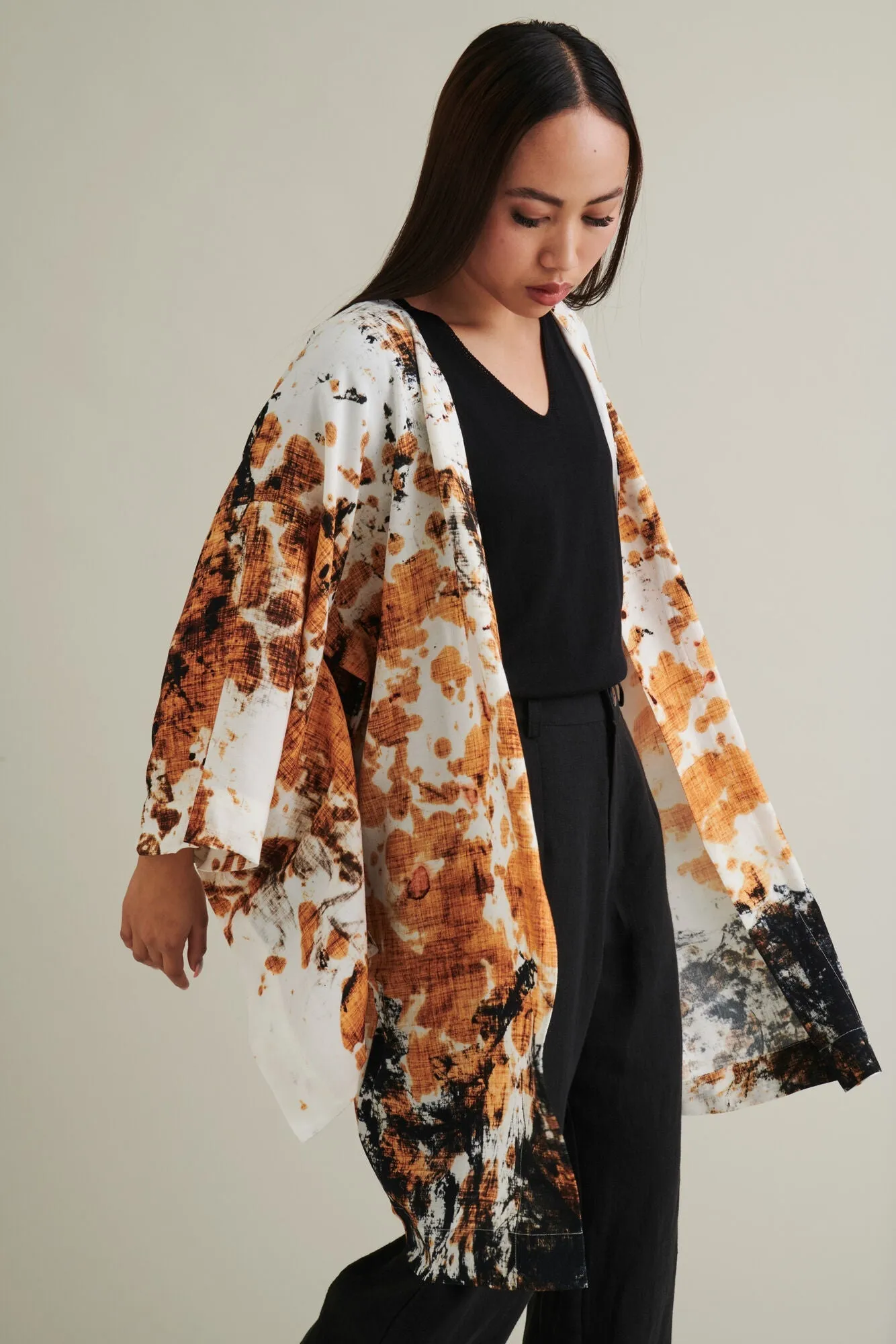Framtiden Kimono Short Orange