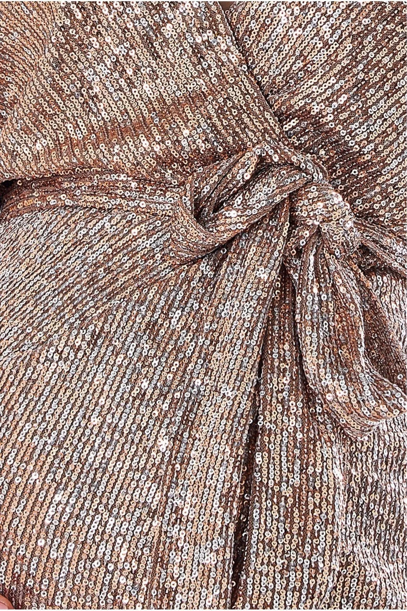 Goddiva Maternity Wrap Sequin Midi Champagne