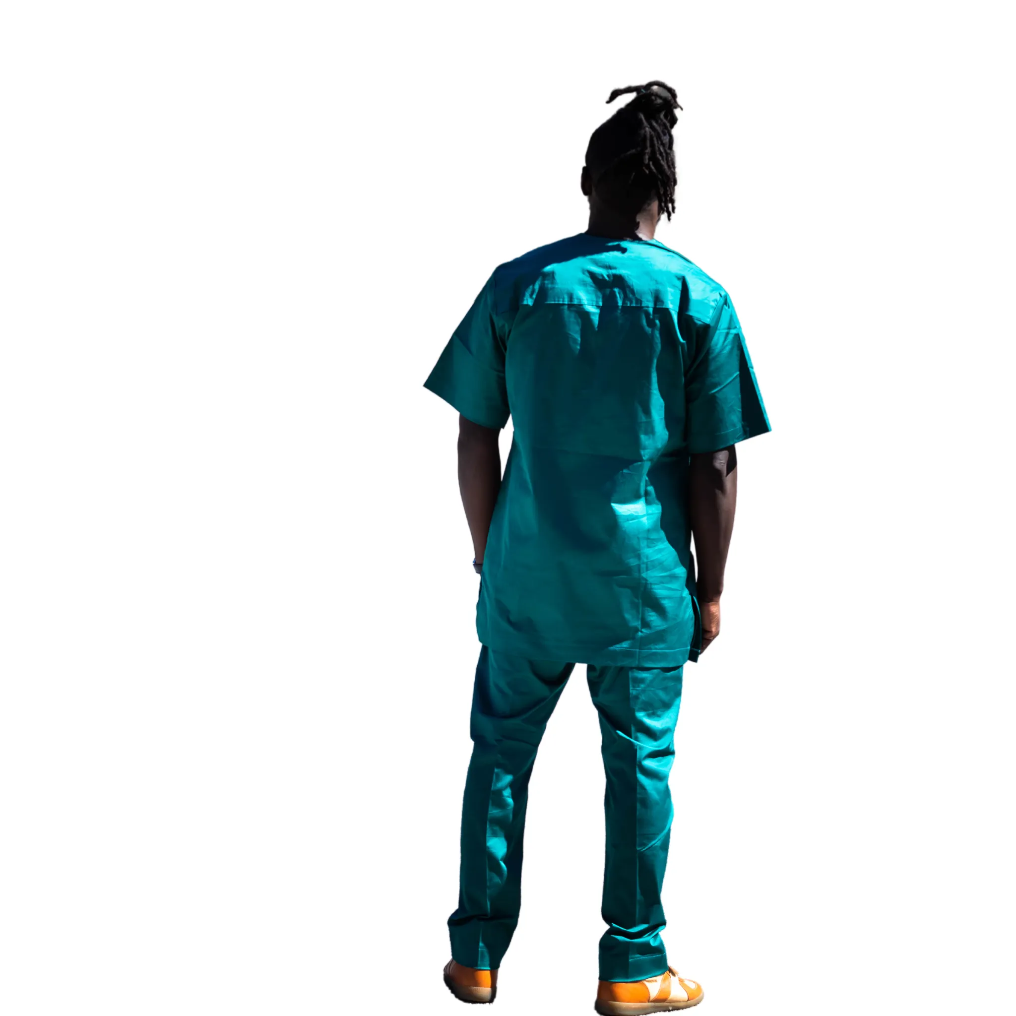 Green men traditional dress pants