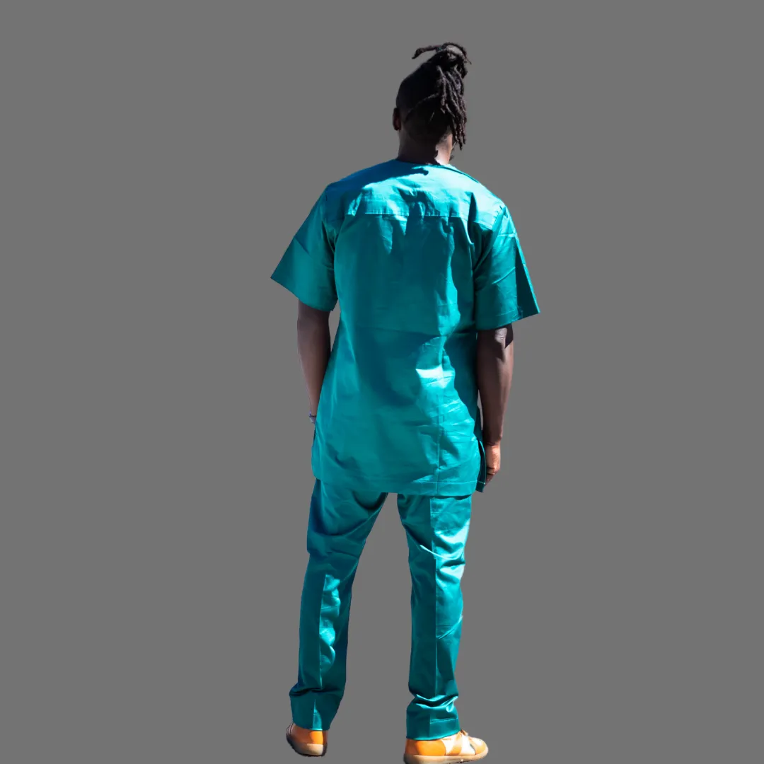 Green men traditional dress pants