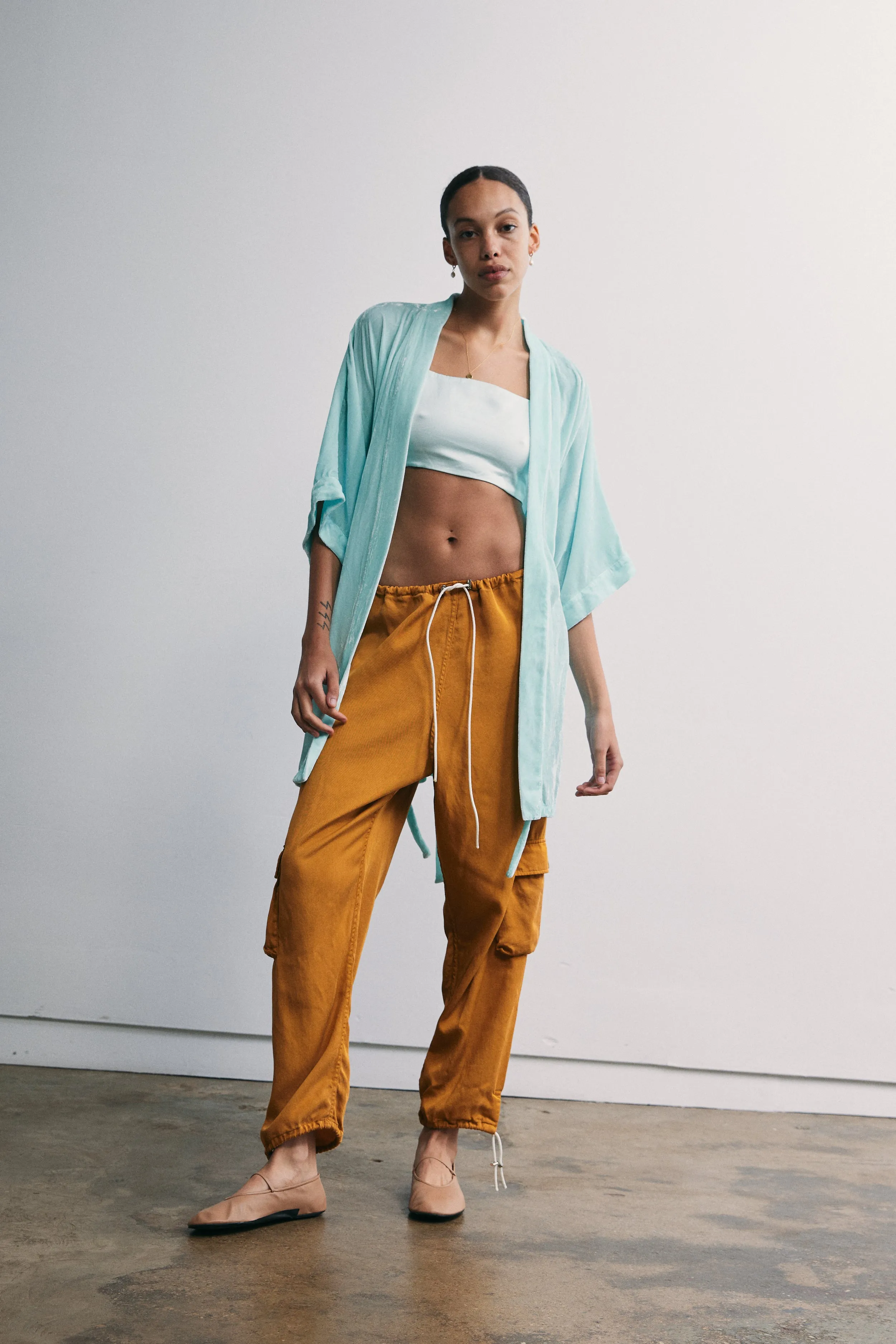 Half Moon Kimono in Velvet