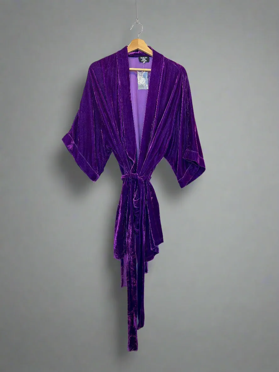 Half Moon Kimono in Velvet