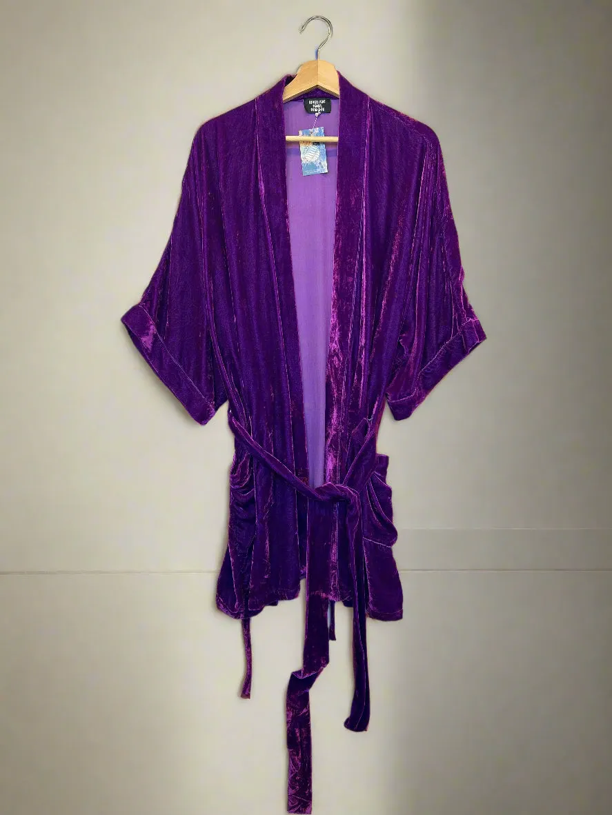 Half Moon Kimono in Velvet