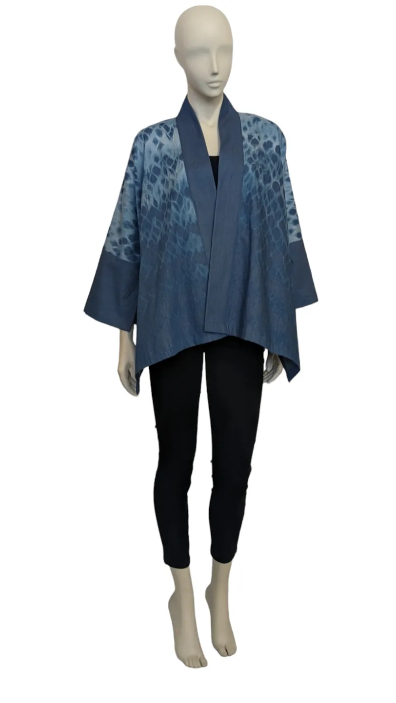 Indigo Crop Kimono