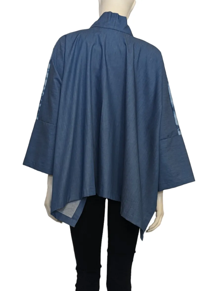 Indigo Crop Kimono