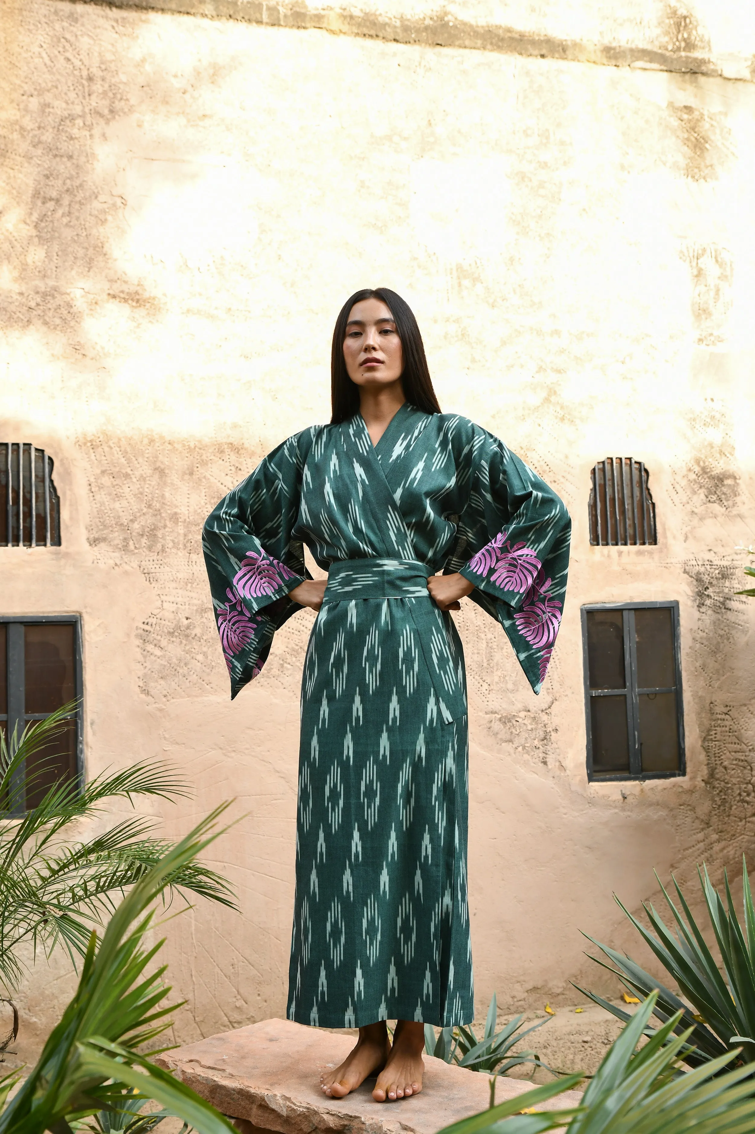 Jaisal Pink Kimono