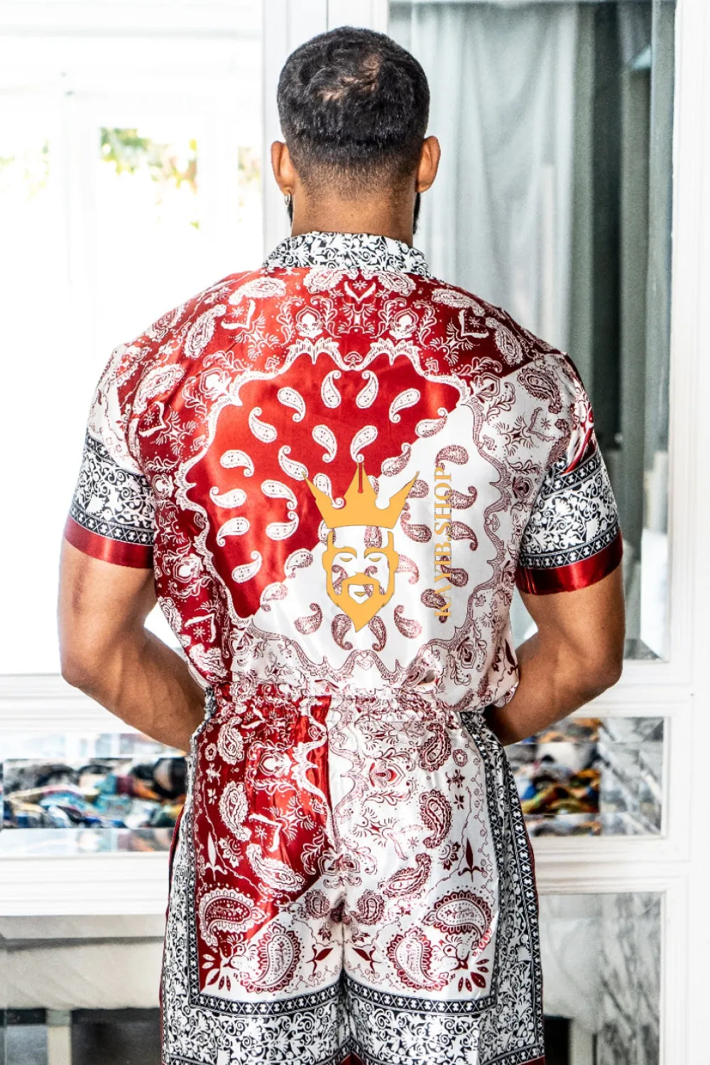 Kayib Designer Matching Sets - Elevate Your Style with Barocco Print and Mulberry Silk - Experience Luxury Comfort