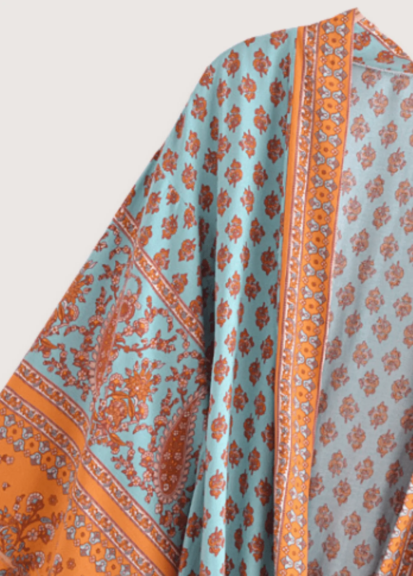 Kimono long turquoise | Daisy Bohème