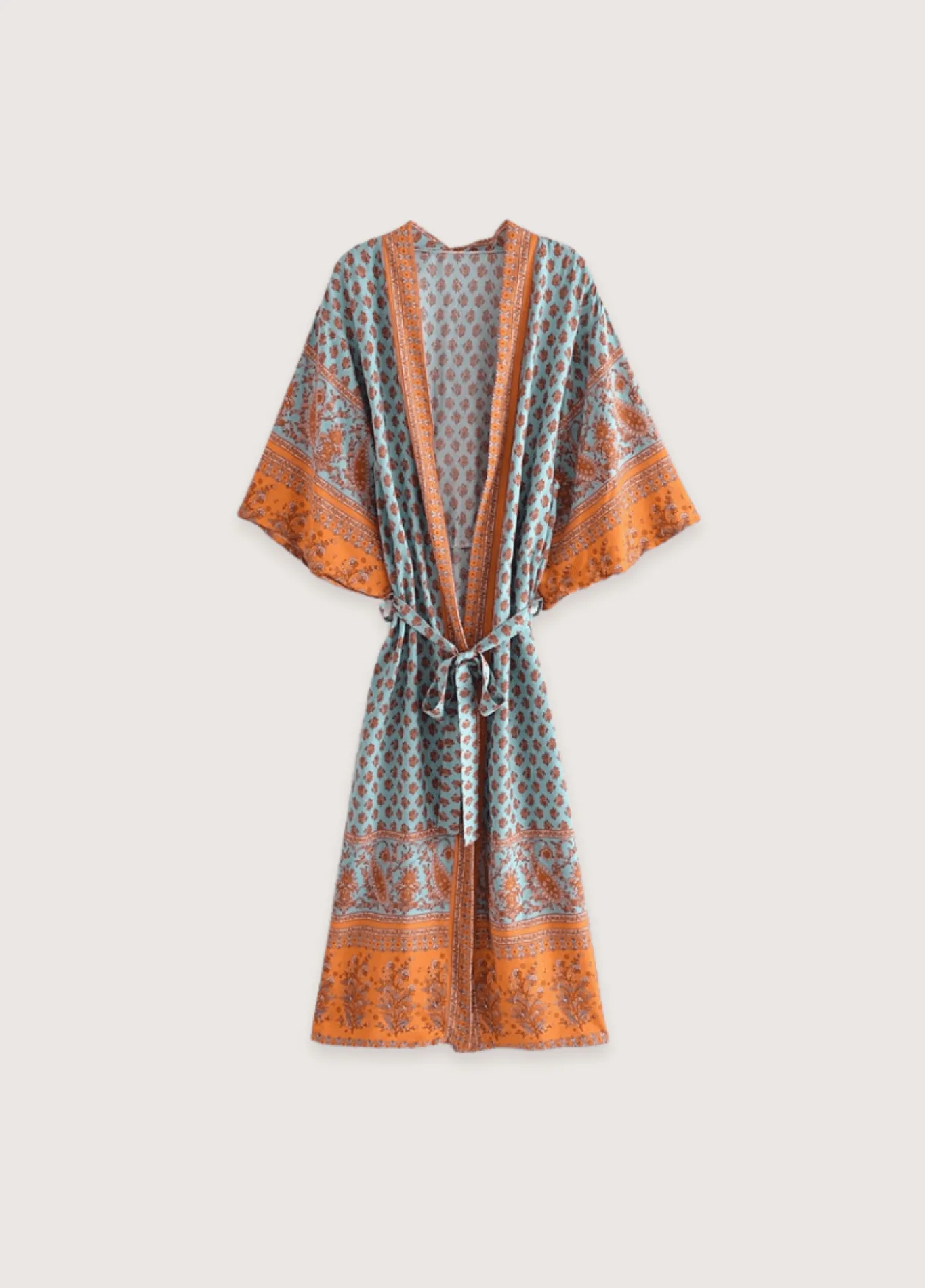 Kimono long turquoise | Daisy Bohème