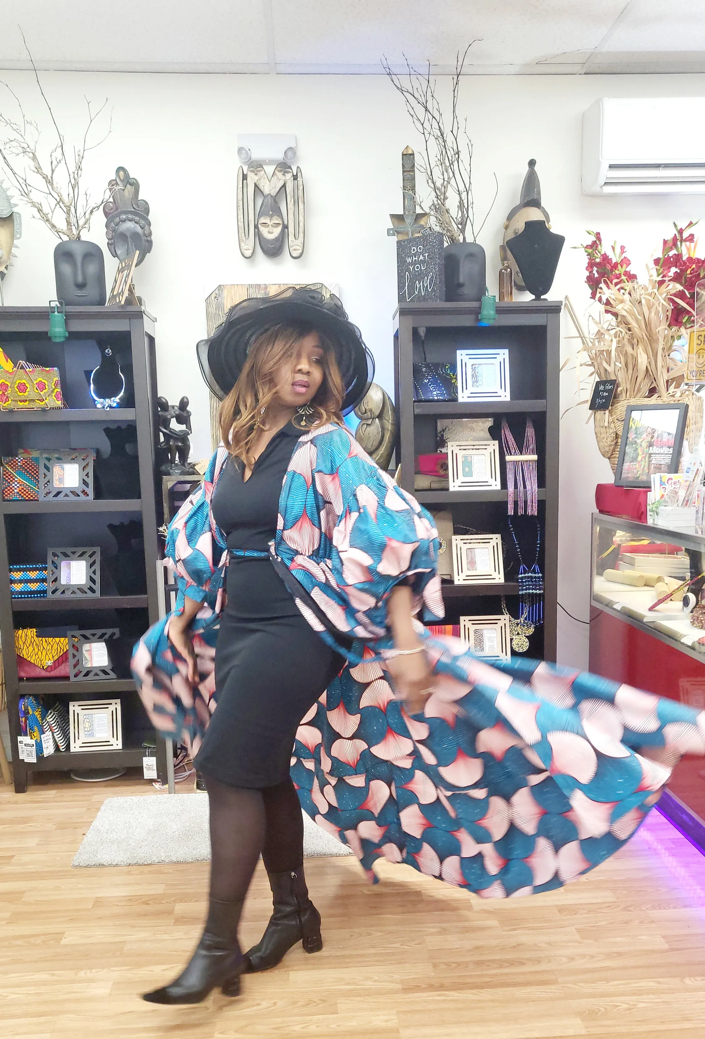 Kimono Wrap Dress | Long | Geri's Bluffing Boutique