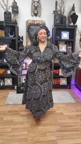 Kimono Wrap Dress | Long | Geri's Bluffing Boutique