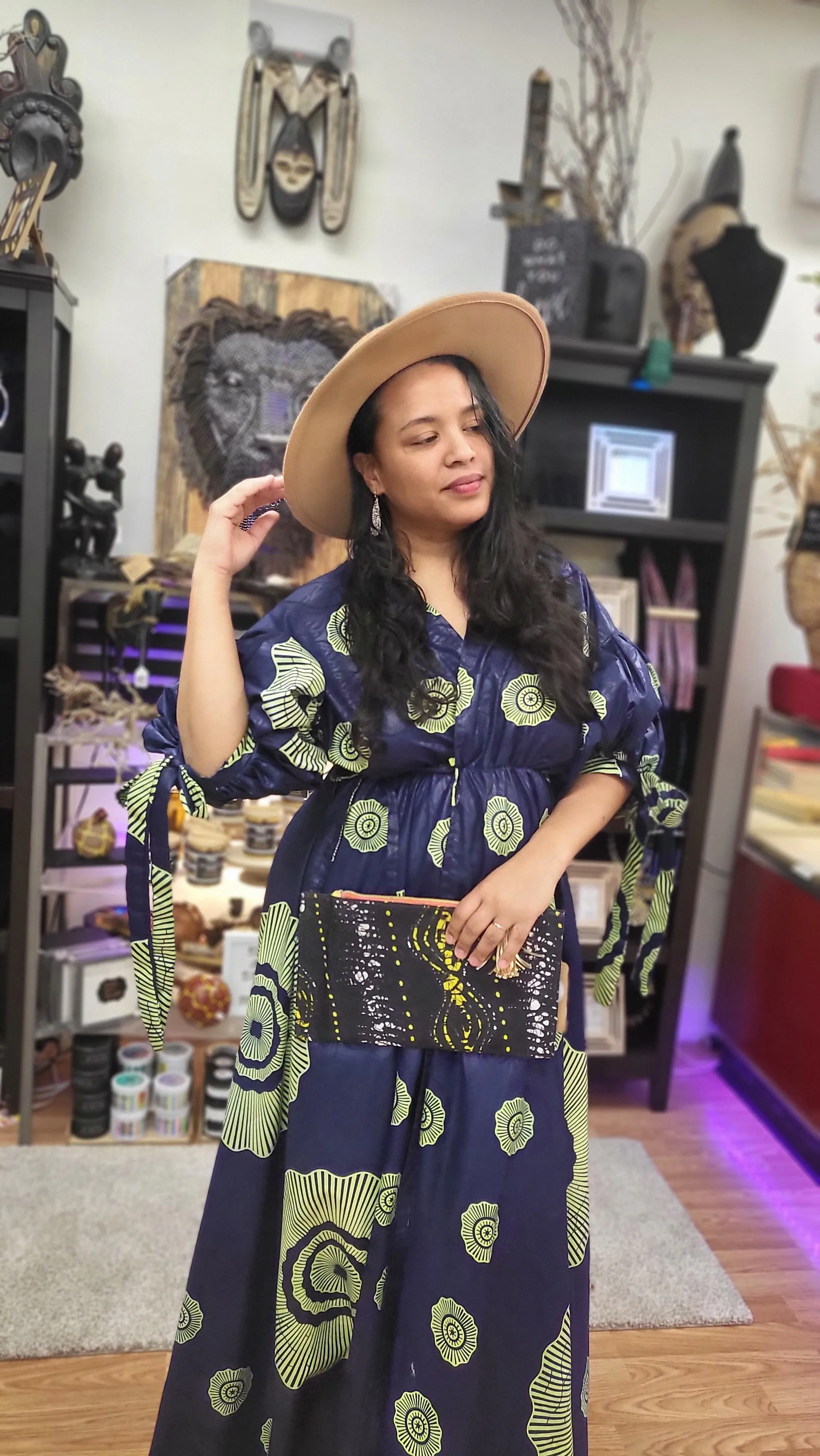 Kimono Wrap Dress | Long | Geri's Bluffing Boutique