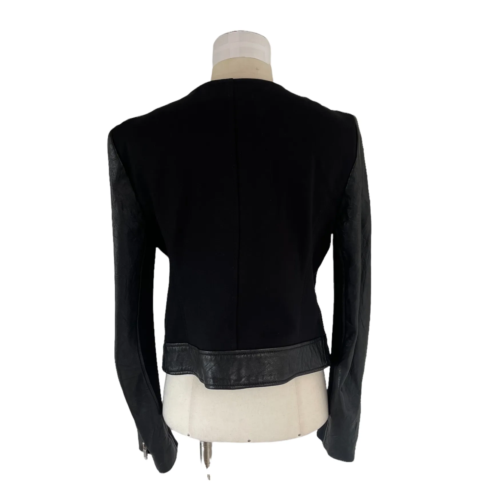 Leather & Fabric Jacket - M