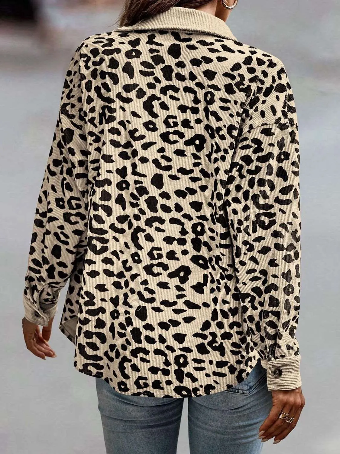 Leopard Print Button Up