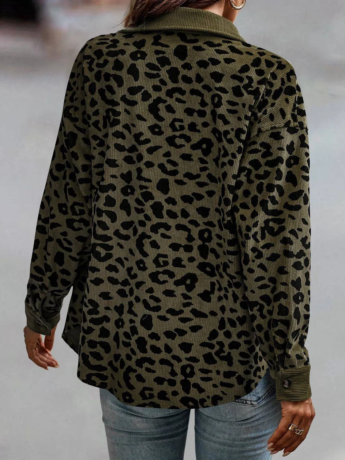 Leopard Print Button Up