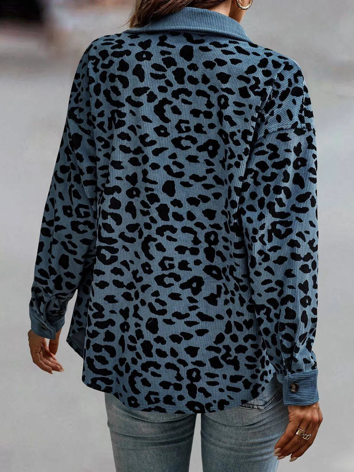 Leopard Print Button Up