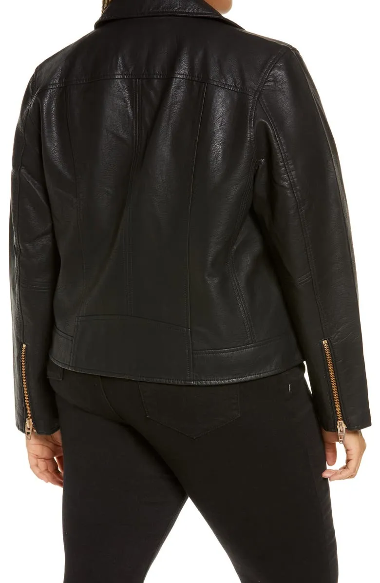 Lifechanger Faux Leather Moto Jacket