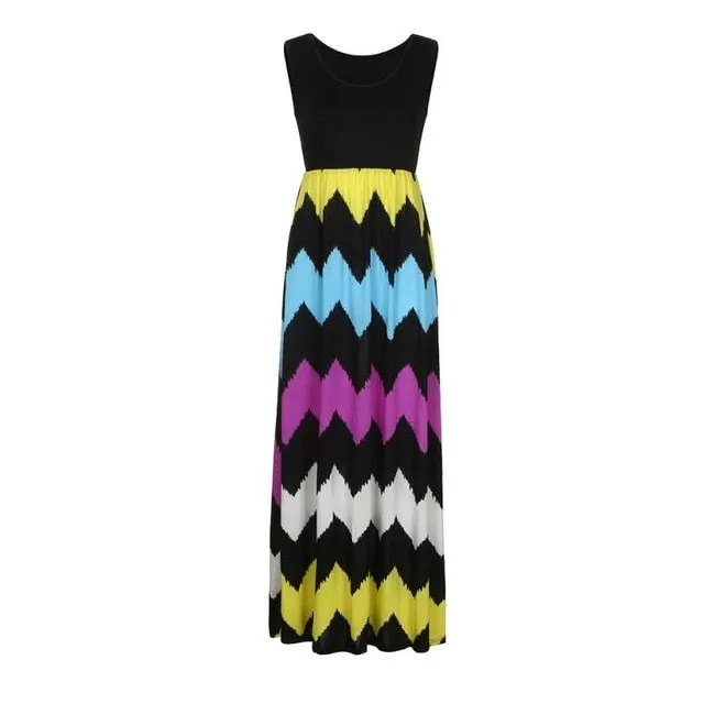 Long Boho Lady Beach Sundrss Maxi Dress